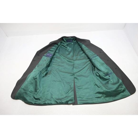 Tommy Hilfiger 100% Wool Dark Gray Suit Pants Jacket USA MADE Mens 34 x 32 x 44L - Picture 15 of 16